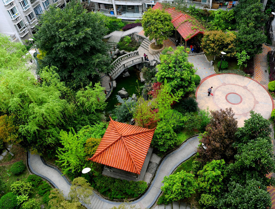 住宅小區(qū)園林綠化設(shè)計(jì)的植物怎么配置？